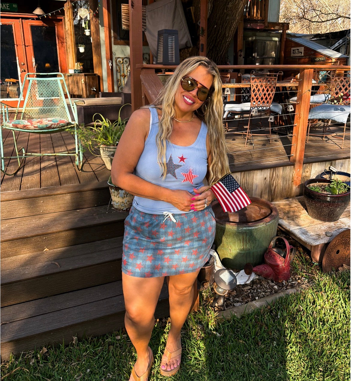 Presley Stretch Denim Skirt