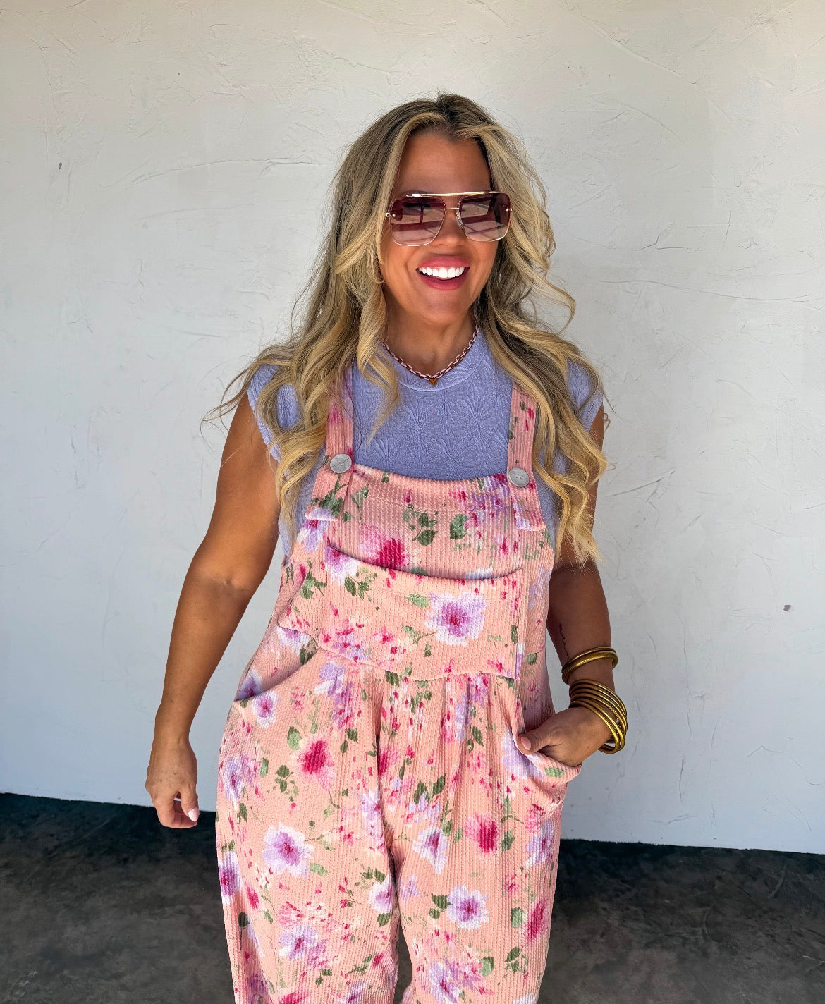 Spring Floral Karli Boho Overalls