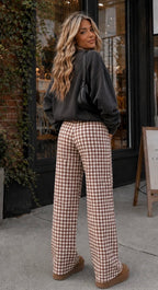 Brown Gingham Pants (Mama and Mini Sizes) PreOrder