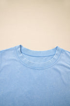 Phalaenopsis 2 Pieces Mineral Wash Cotton Tank Top Lined Split Skirt Set