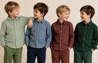 PREORDER: Boys Fall Plaid Button Up