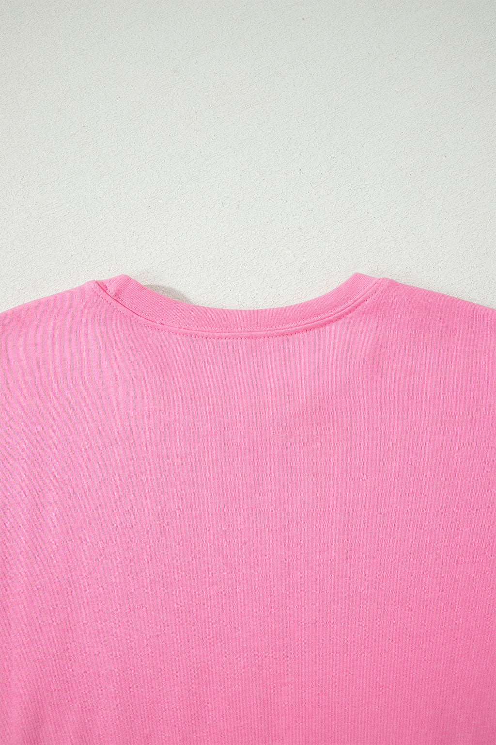 Sachet Pink Solid Cover Oversize Tee Pocketed Casual Pants 2pcs Outfit