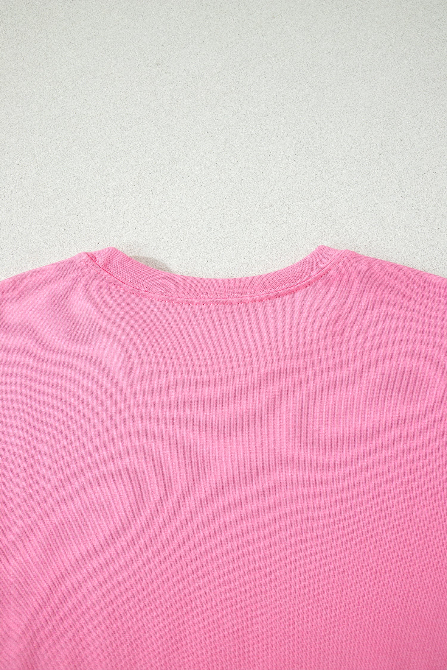 Sachet Pink Solid Cover Oversize Tee Pocketed Casual Pants 2pcs Outfit