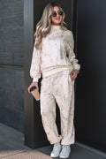 Camo Print Jogger Pants Set