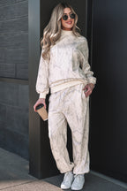 Camo Print Jogger Pants Set