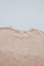 Casual saved by grace Mineral Washed Cotton T Shirt