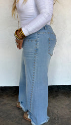 Preorder: OFF THE GRID STUDDED JEANS - ETA LATE NOVEMBER