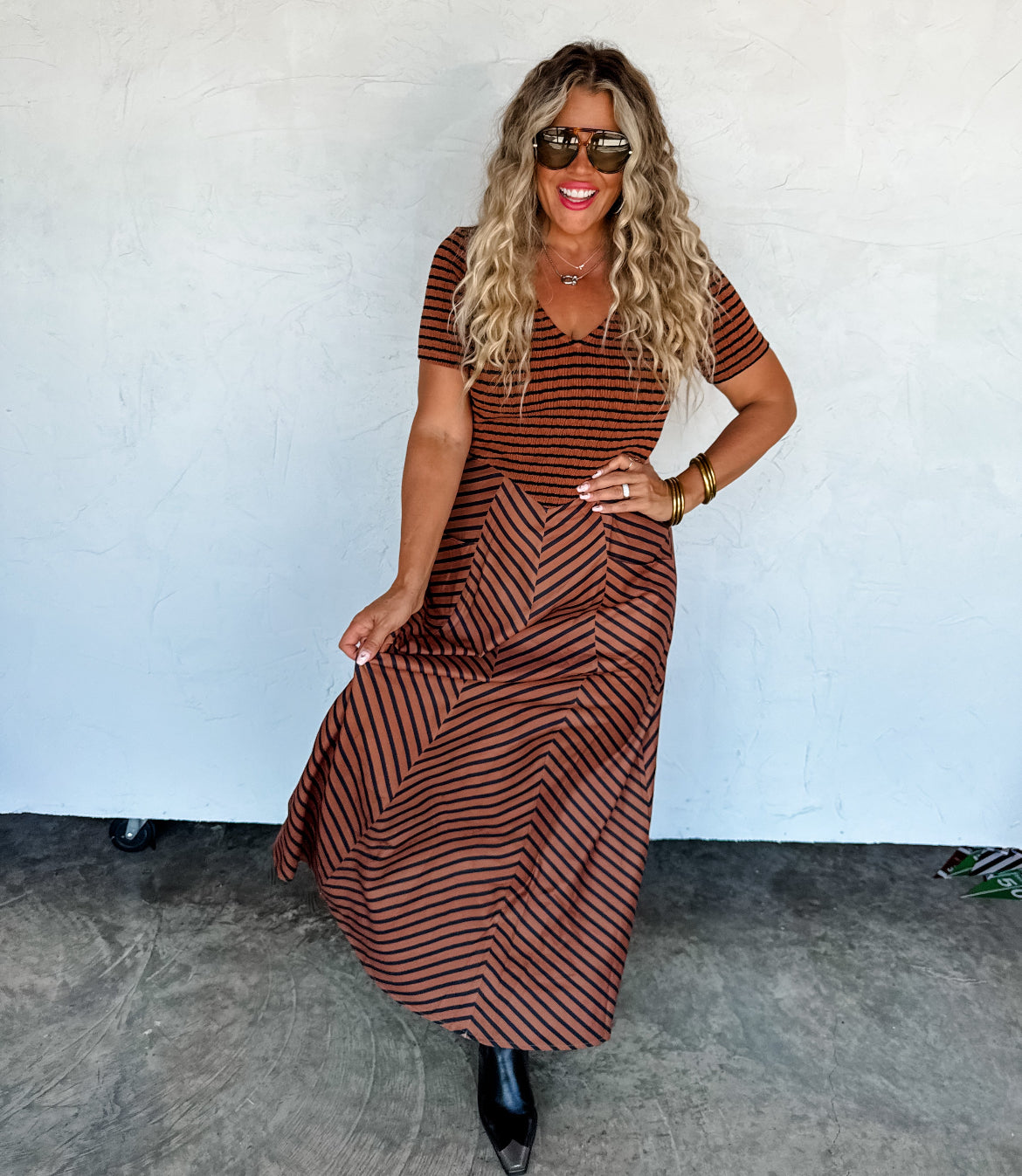Preorder Kalista Stripe Dress