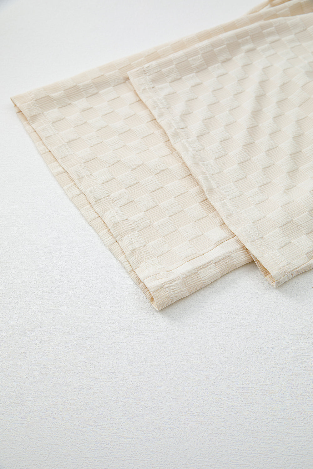 Checkered Pocketed High Waist Wide Leg Overall