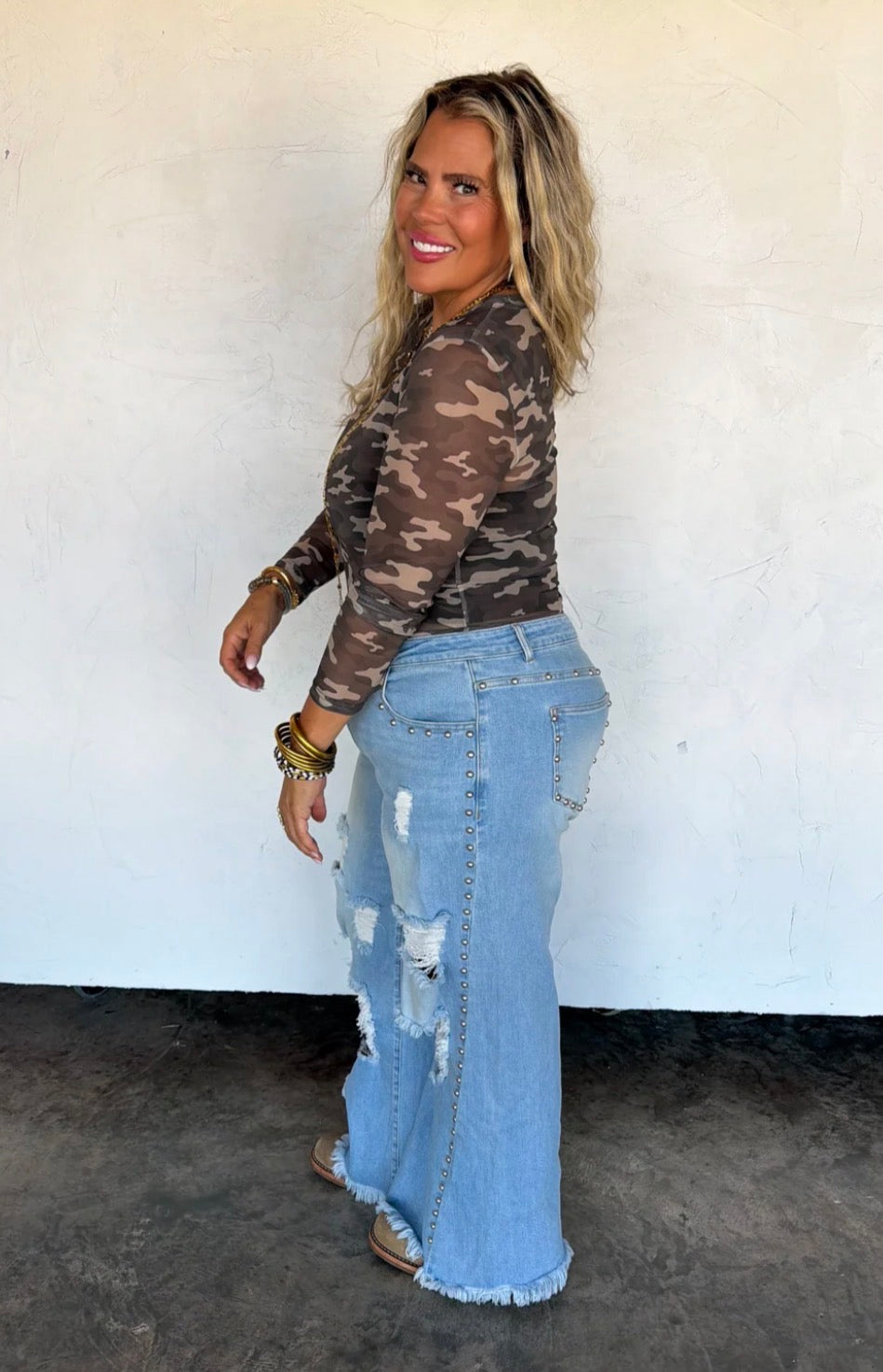 Preorder: OFF THE GRID STUDDED JEANS - ETA LATE NOVEMBER