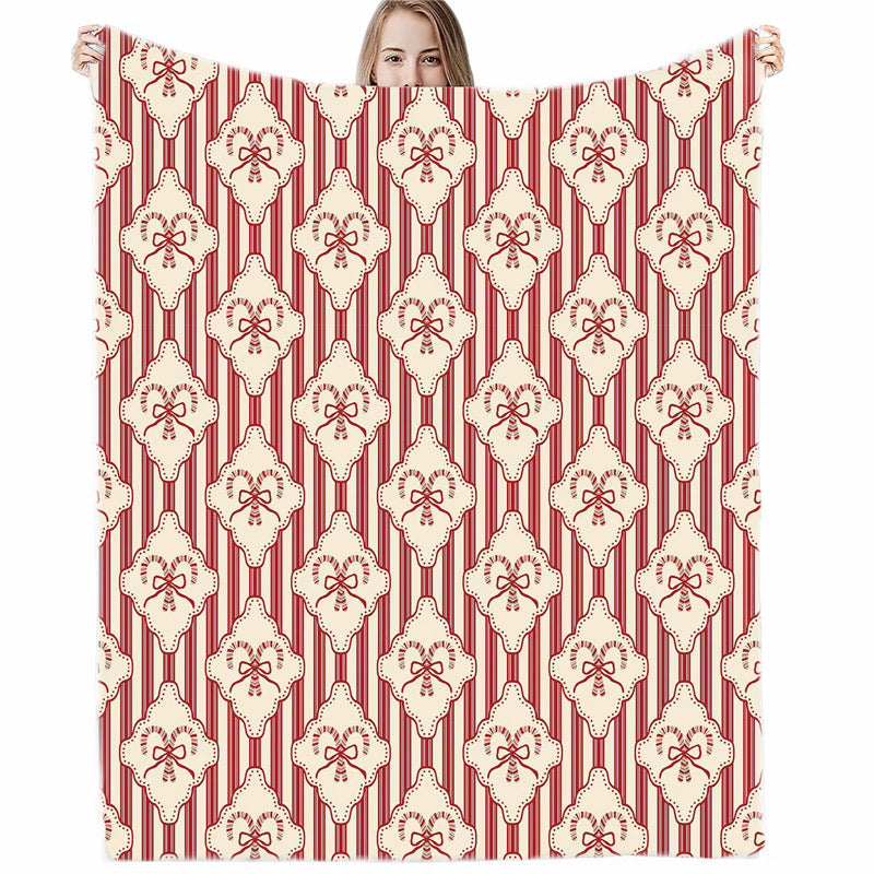 Striped Elegant CandyCane Blanket *Pre Order*ETA OCTOBER