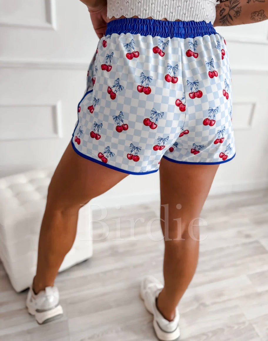 BIRDIE PREORDER Active Shorts in Cherry Belle