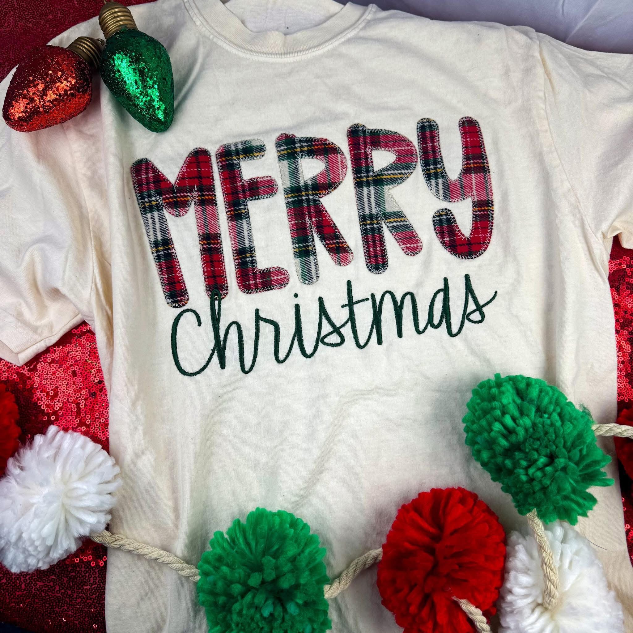 Merry - Embroidered Appliqué