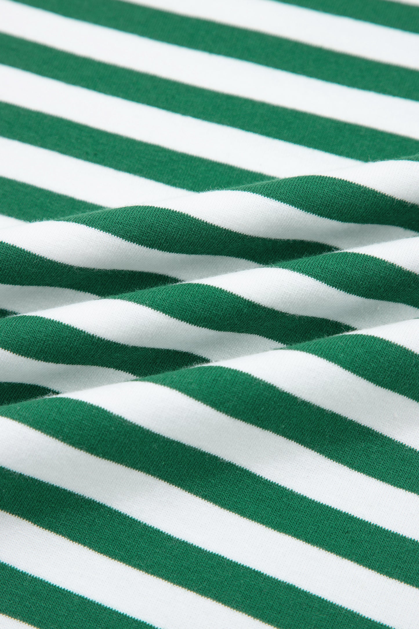 Rose Stripe Drop Shoulder Boxy Casual Terry Short Set