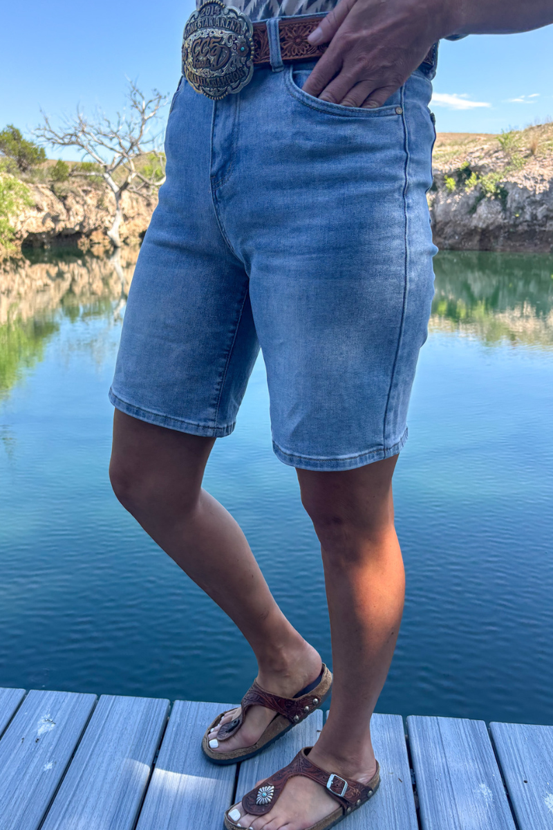 Kreek Bermuda Denim Shorts