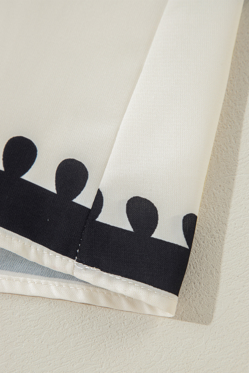 Black Western Geometric Print 3/4 Sleeve Loose Midi Dress