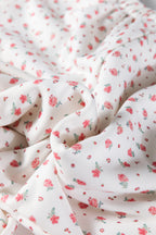 Floral Print Kangaroo Pocket Hoodie Sheath Sweatpants Set