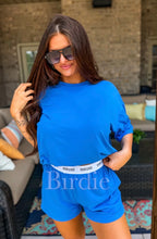 Birdie Tee Boxer Short Set in Royal Tide (Sold As Set)