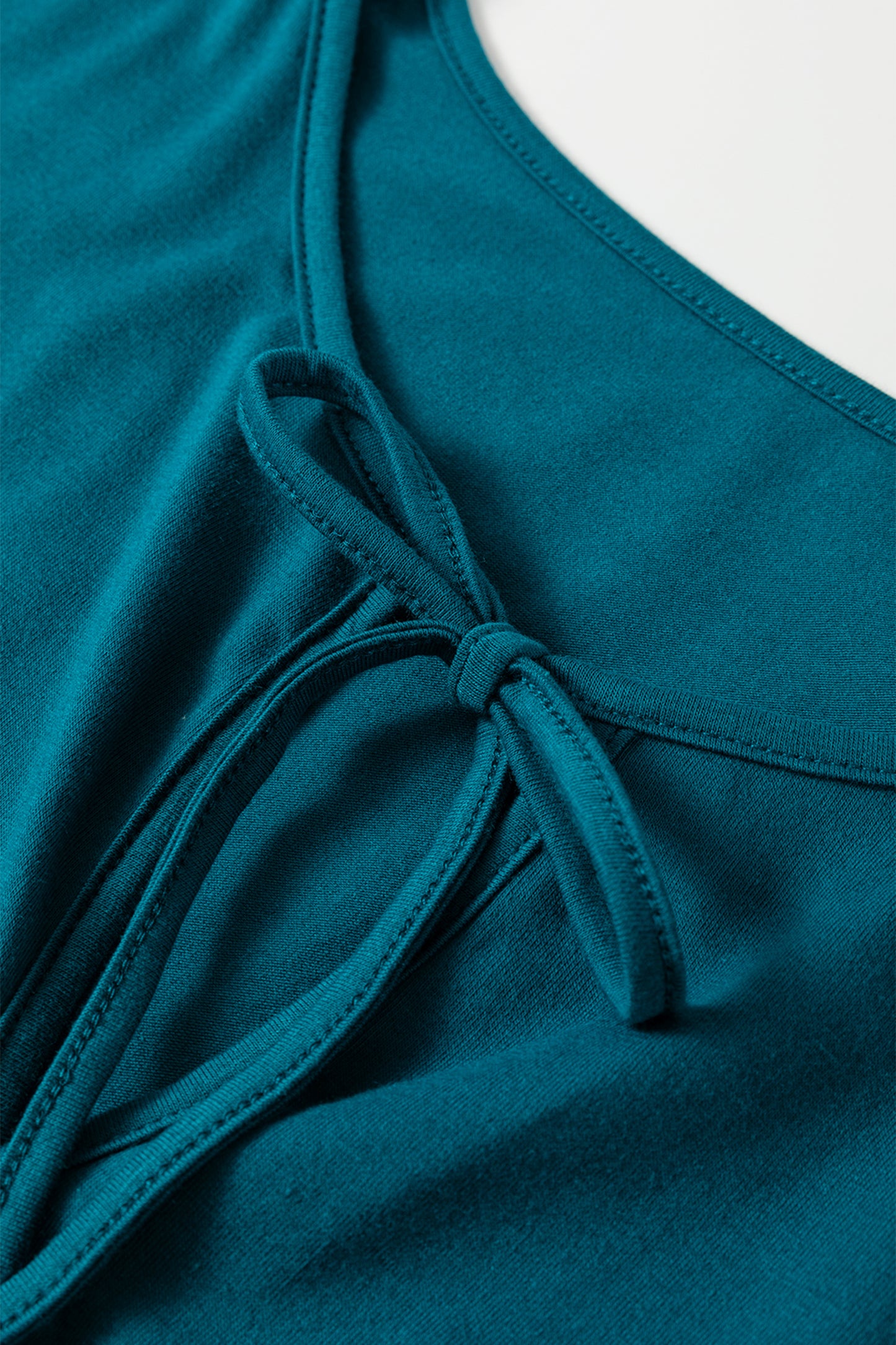 Coffee Plus Size Solid Color Bow Tie Peplum Tank Top