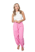 Hot Pink Cargo Parachute Joggers