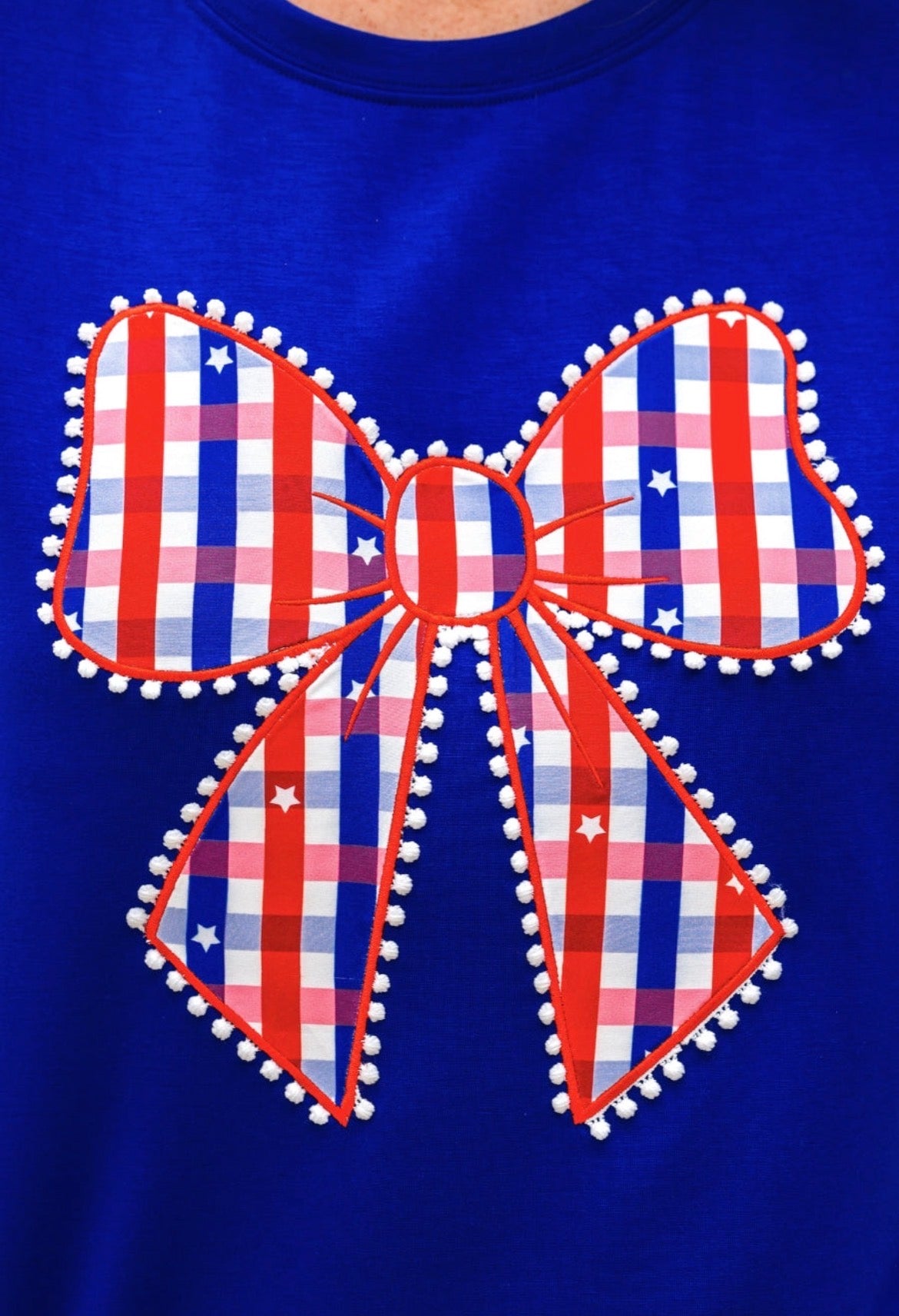 Preorder - Gingham Glory Bow Luxe Tee