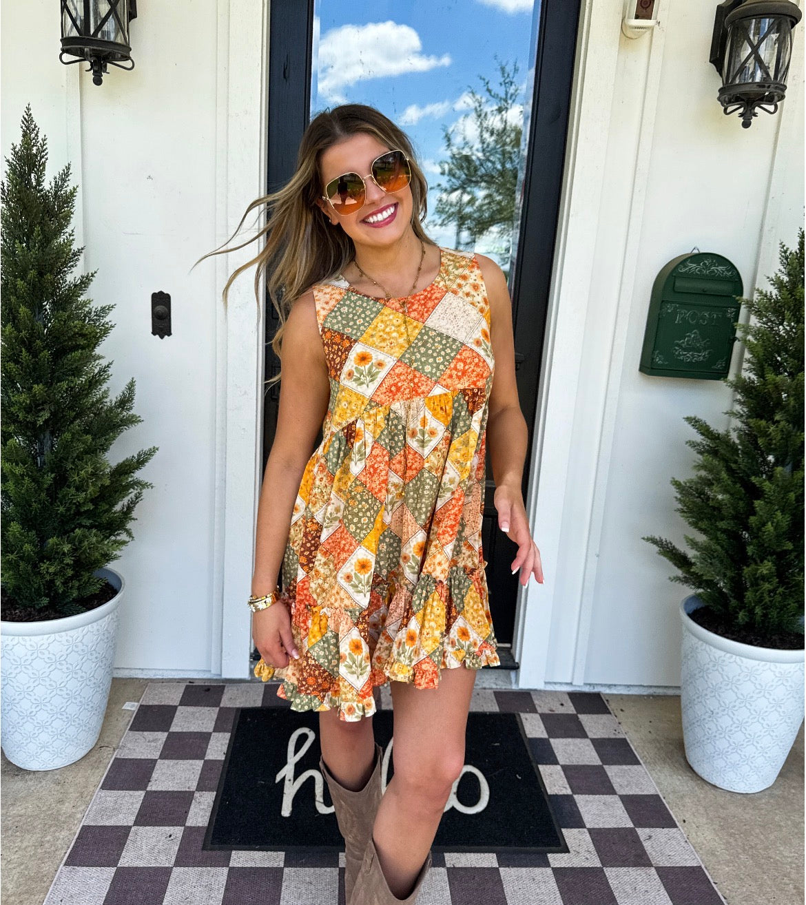 Preorder: Harvest & Gingham Dress