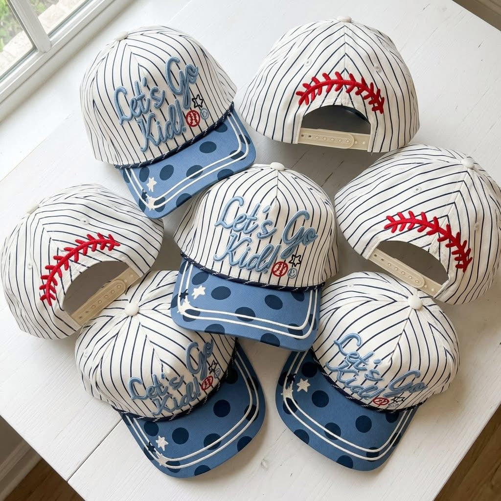 Lets Go Kid Embroidered Hats