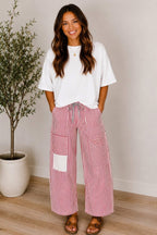 Striped Barrel Jeans