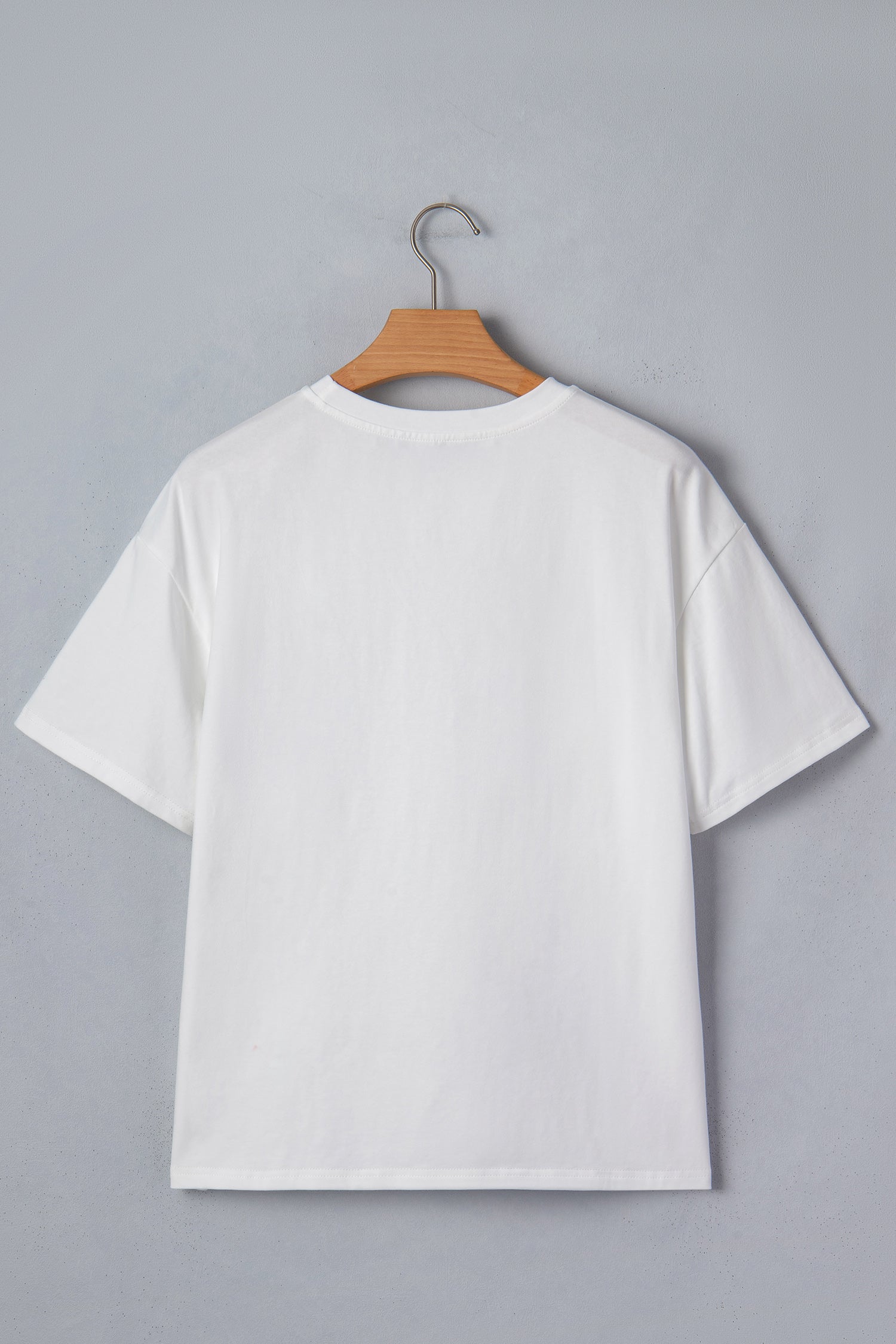Sail Blue Color Block Chest Pocket Patched Casual Short Sleeve Top