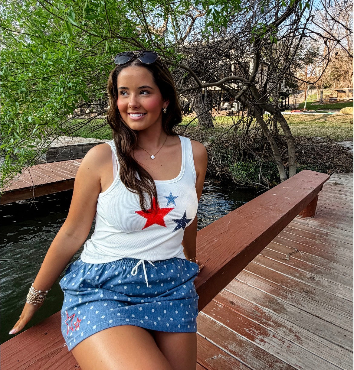 Presley Stretch Denim Skirt