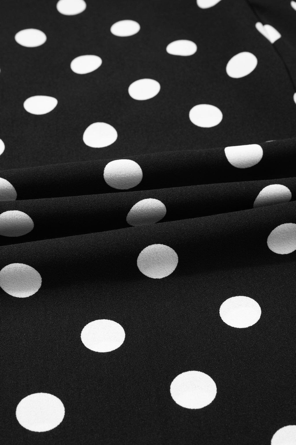Black polka dot print patched pocket mid-rise straight leg pants from Dear-Lover, featuring a stylish and comfortable design.