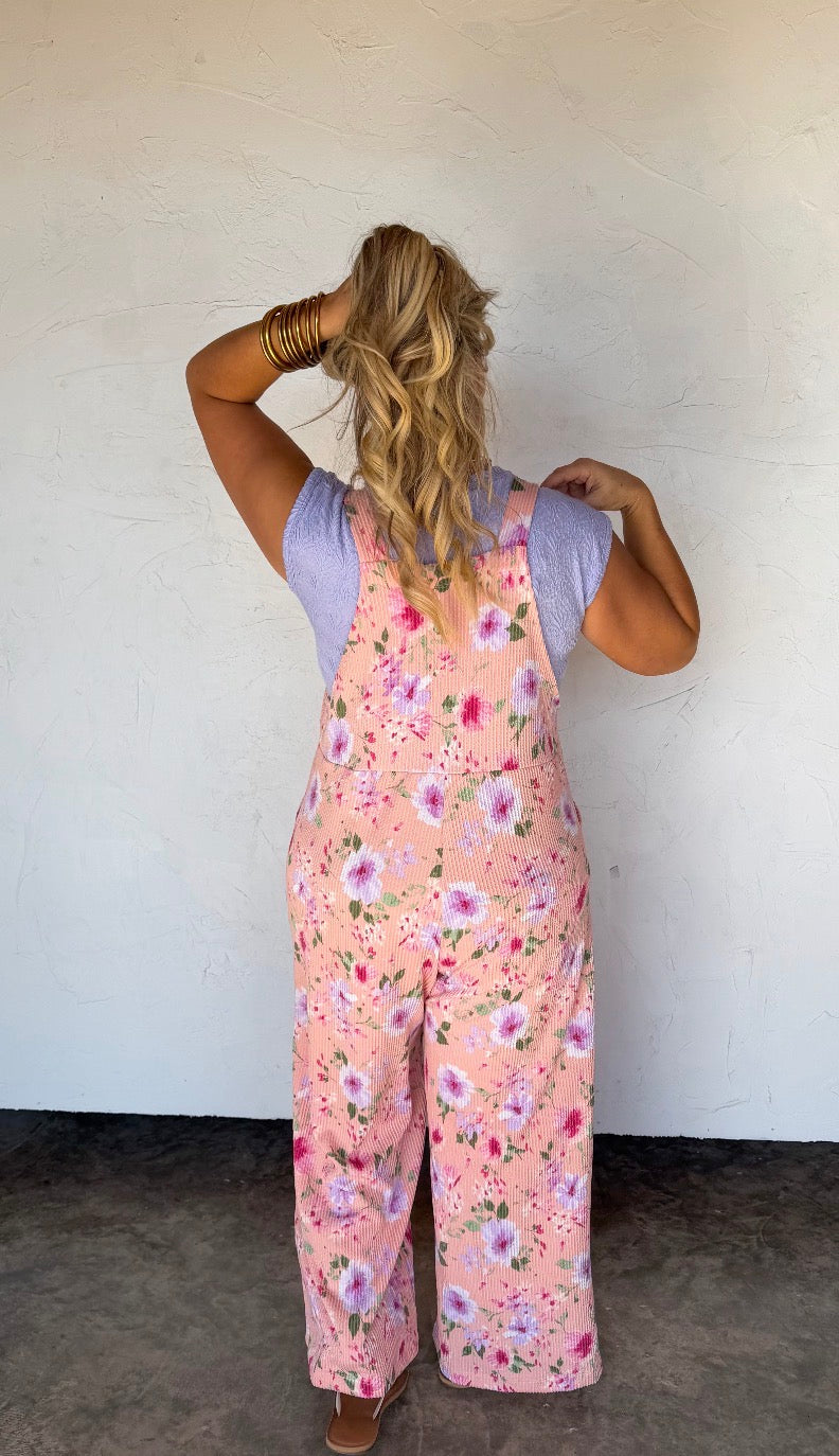 Spring Floral Karli Boho Overalls