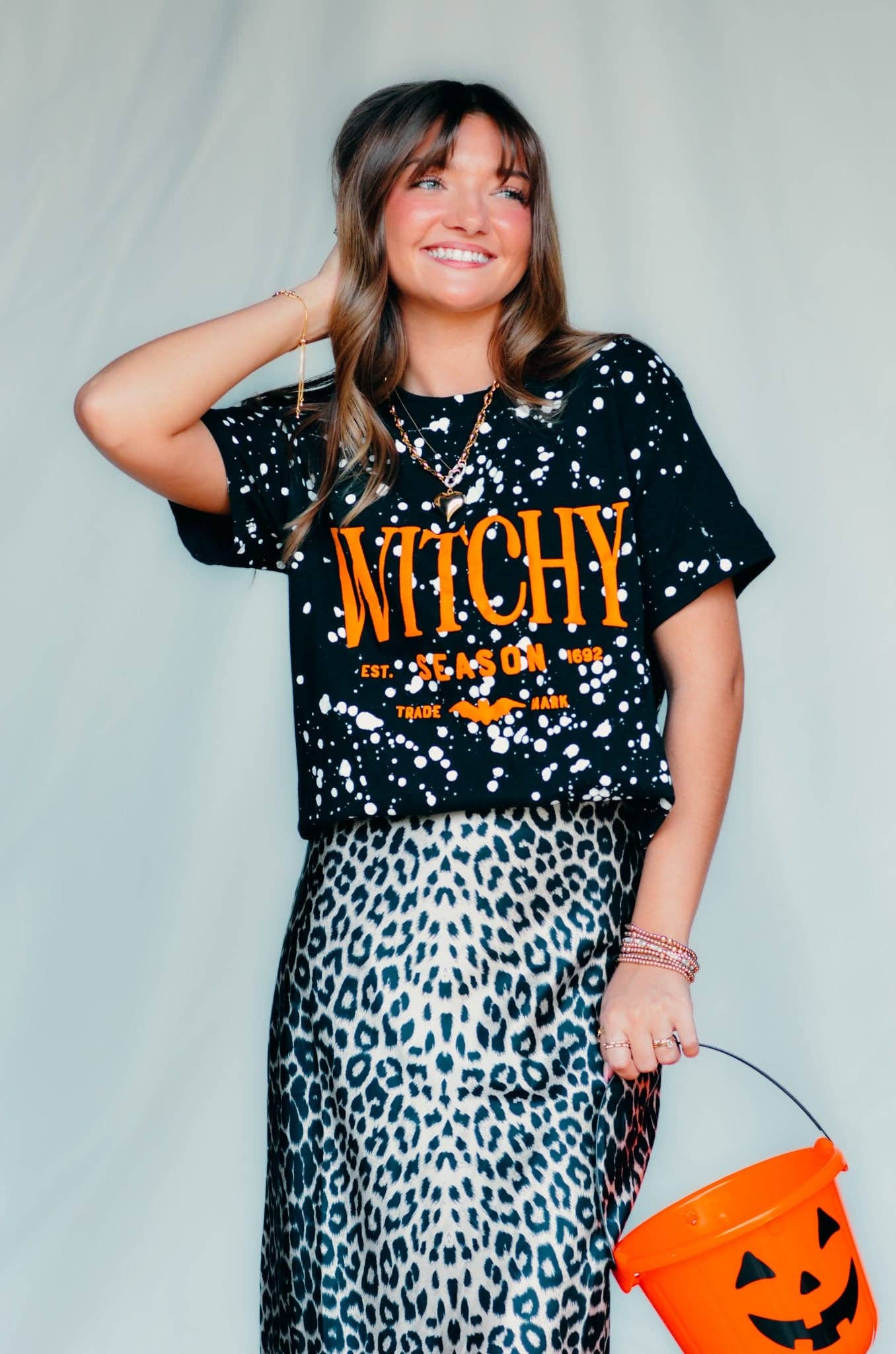 Witchy Season Spotted Black Tee