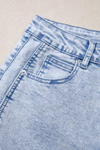 Beau Blue Light Washed Pull On Barrel Jeans