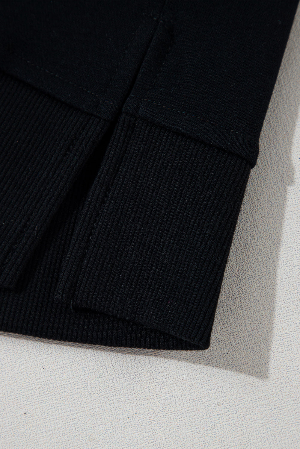 Half Zipper Kangaroo Pocket Short Sleeve Hoodie