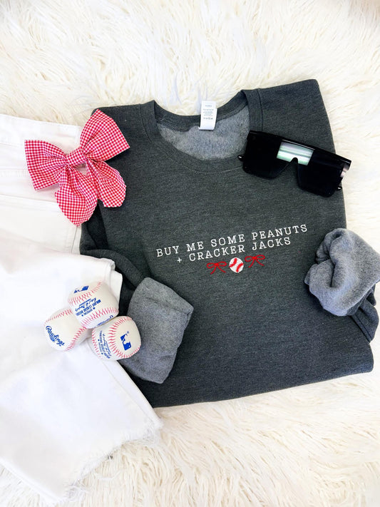 Buy me peanuts and crackerjacks - Embroidered Tee