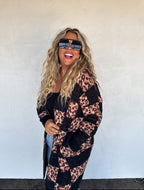 Checkered Cheetah Cloud Cardigan