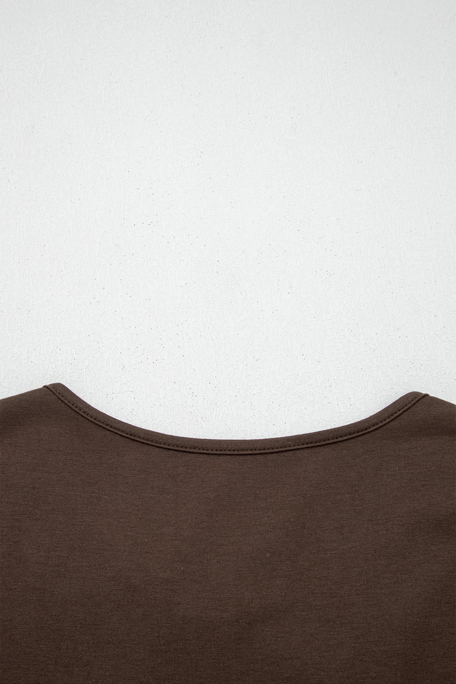 Coffee Plus Size Solid Color Bow Tie Peplum Tank Top