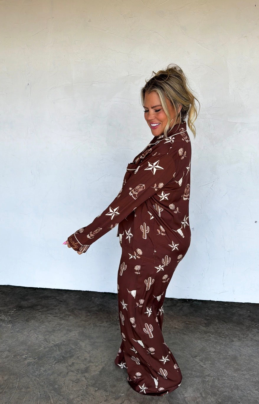 Preorder - Western Nights Luxe PJ Set
