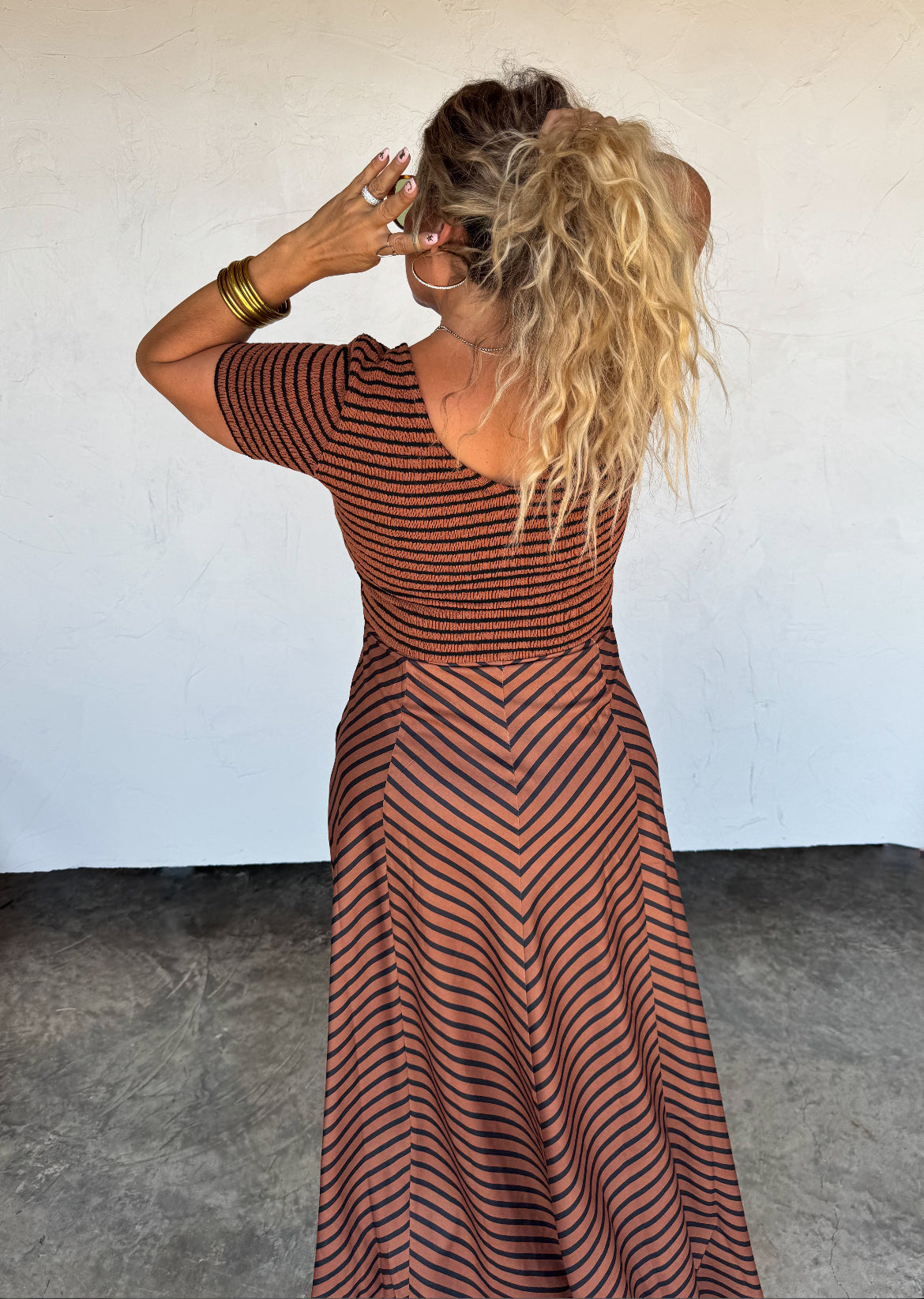 Preorder Kalista Stripe Dress