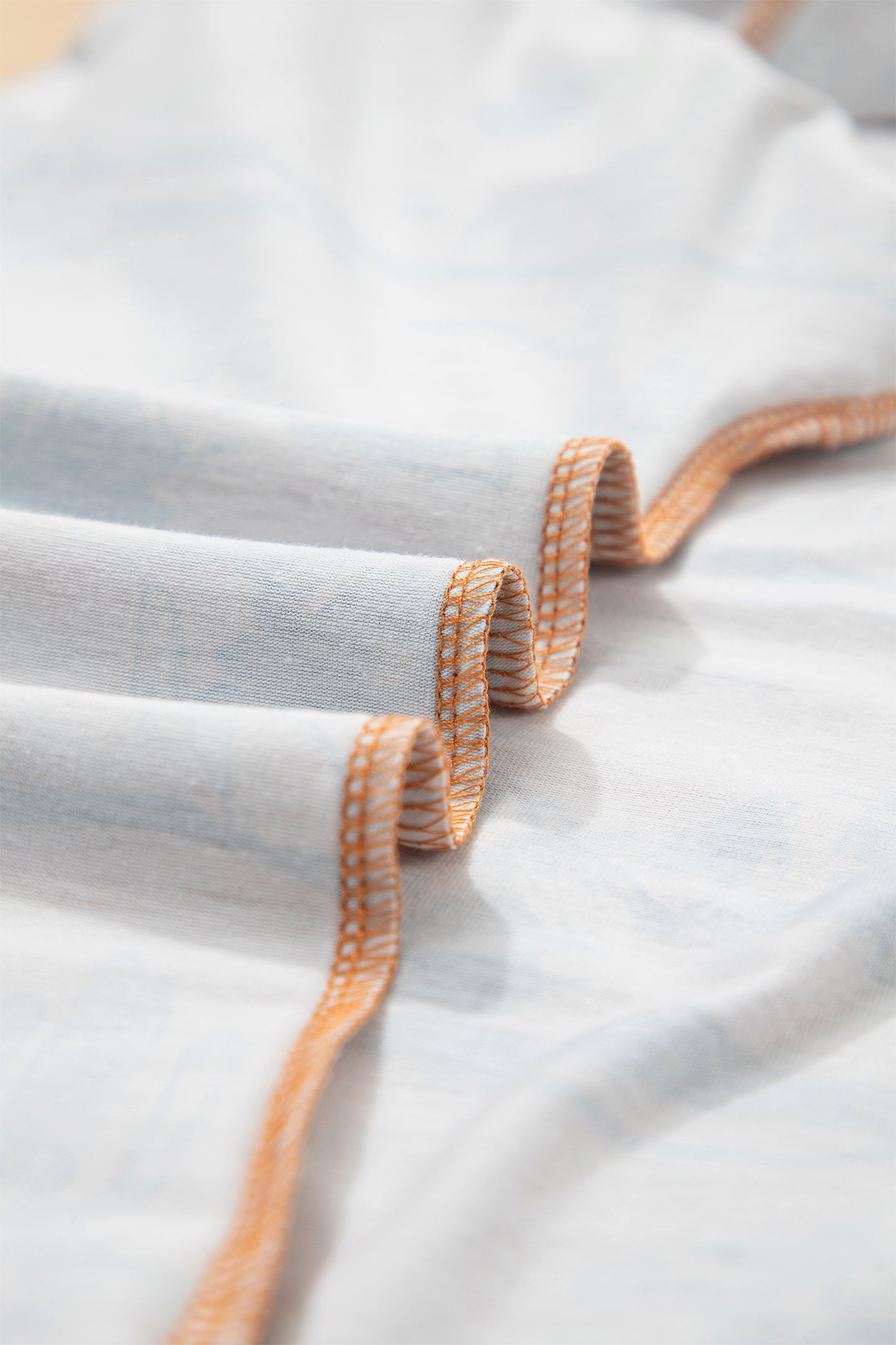 White Desert Sand Print Short Sleeve Knit Top