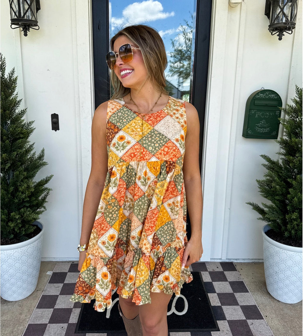 Preorder: Harvest & Gingham Dress