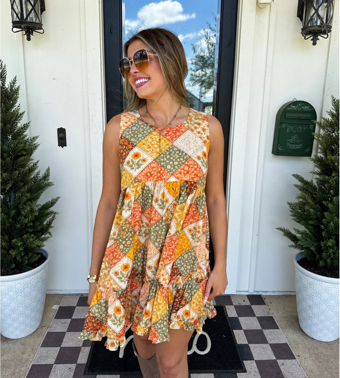 Preorder: Harvest & Gingham Dress