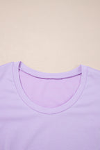 Orchid Petal Mineral Wash Casual Round Neck Tank and Straight Loose Drawstring Pants Set