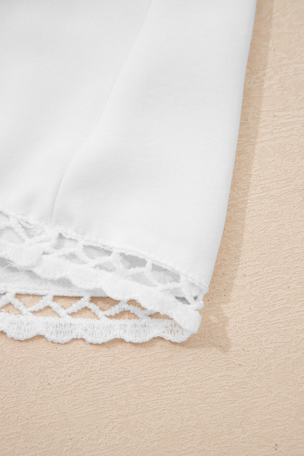 Frilled Elastic Waist Lace Trim Boho Ruffled Shorts Plus