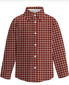 PREORDER: Boys Fall Plaid Button Up