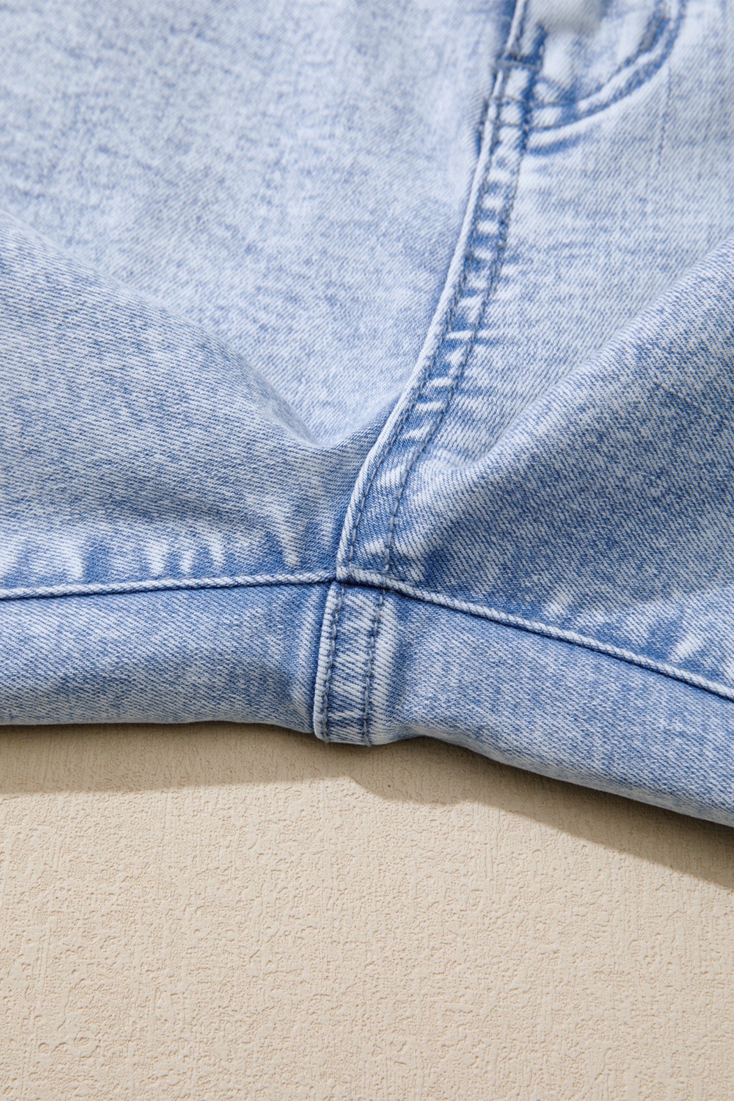 Beau Blue Light Washed Pull On Barrel Jeans