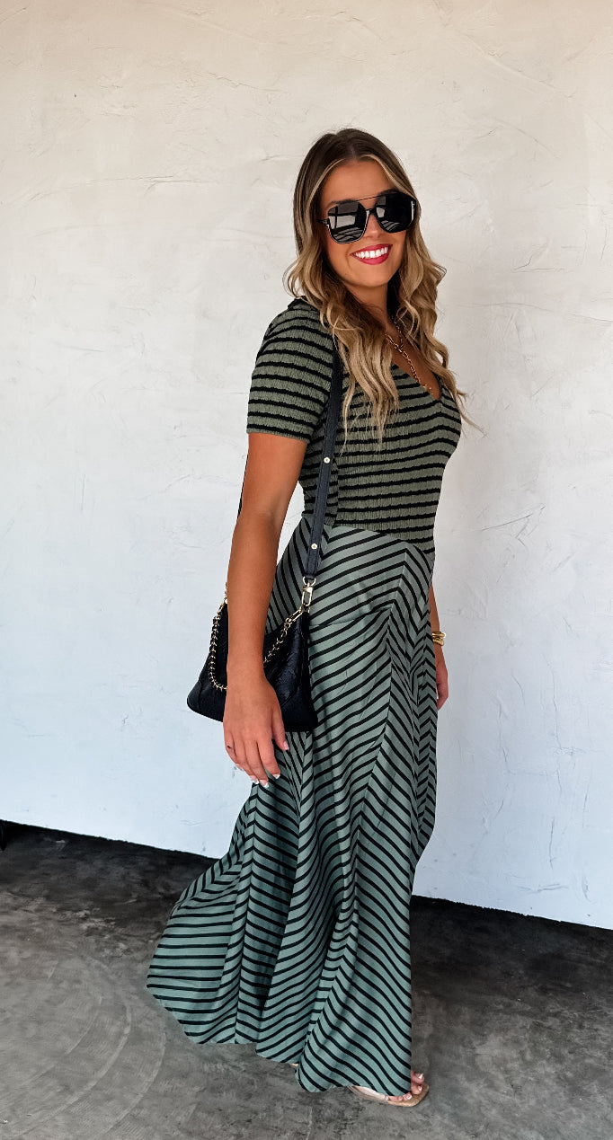 Preorder Kalista Stripe Dress
