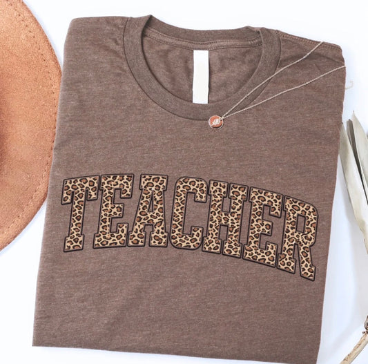 Leopard Teacher Tees