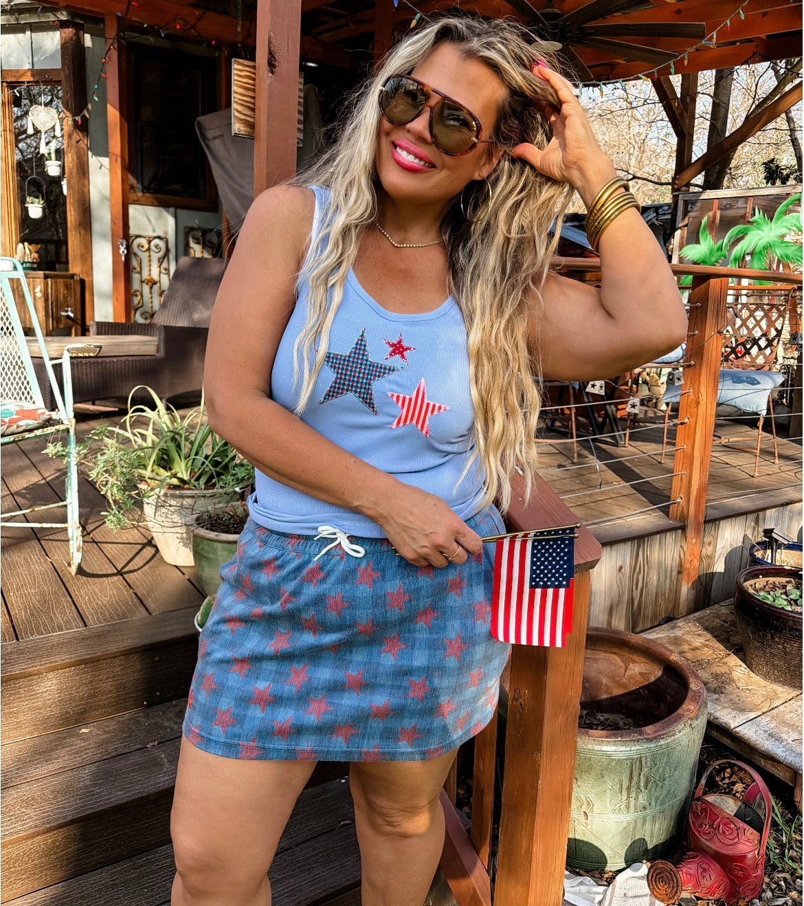 Presley Stretch Denim Skirt